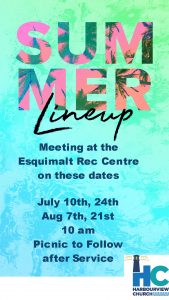 Harbourview Church Summer SChedule